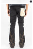 BLACK INFERNO STACKED DENIM