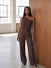 Mocha Luxe Two-Piece Set