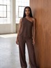 Mocha Luxe Two-Piece Set