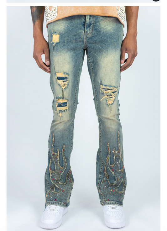 VINTAGE INFERNO STACKED DENIM