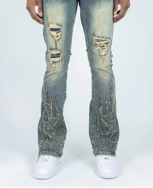 VINTAGE INFERNO STACKED DENIM