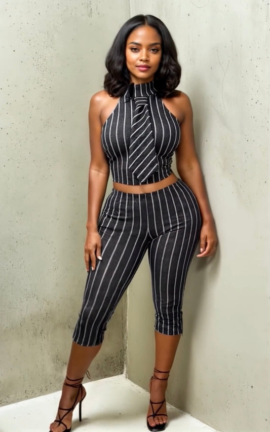 The Parisian Pinstripe