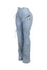 Lace-Up Denim